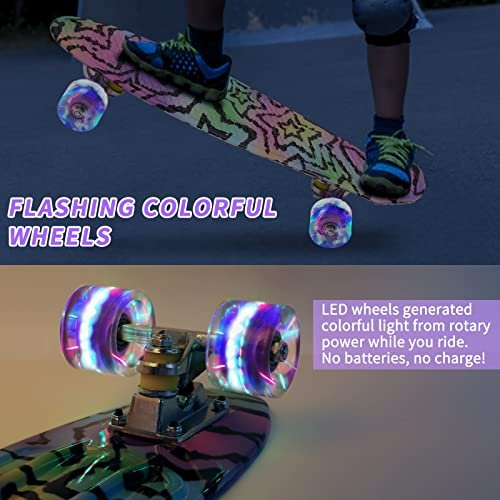 Best Skateboard For Kids With Bright LED Wheels