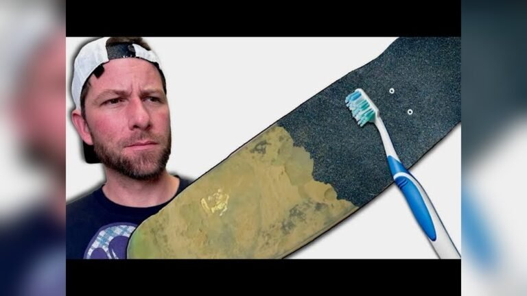 Clean Skateboard Grip Tape